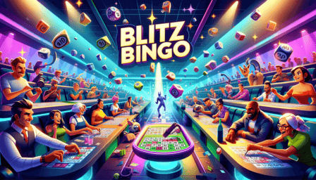 Bingo Blitz in a disco setting