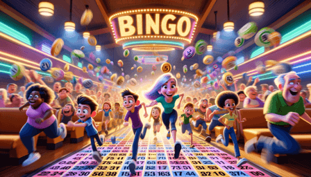 Bingo Dash players running