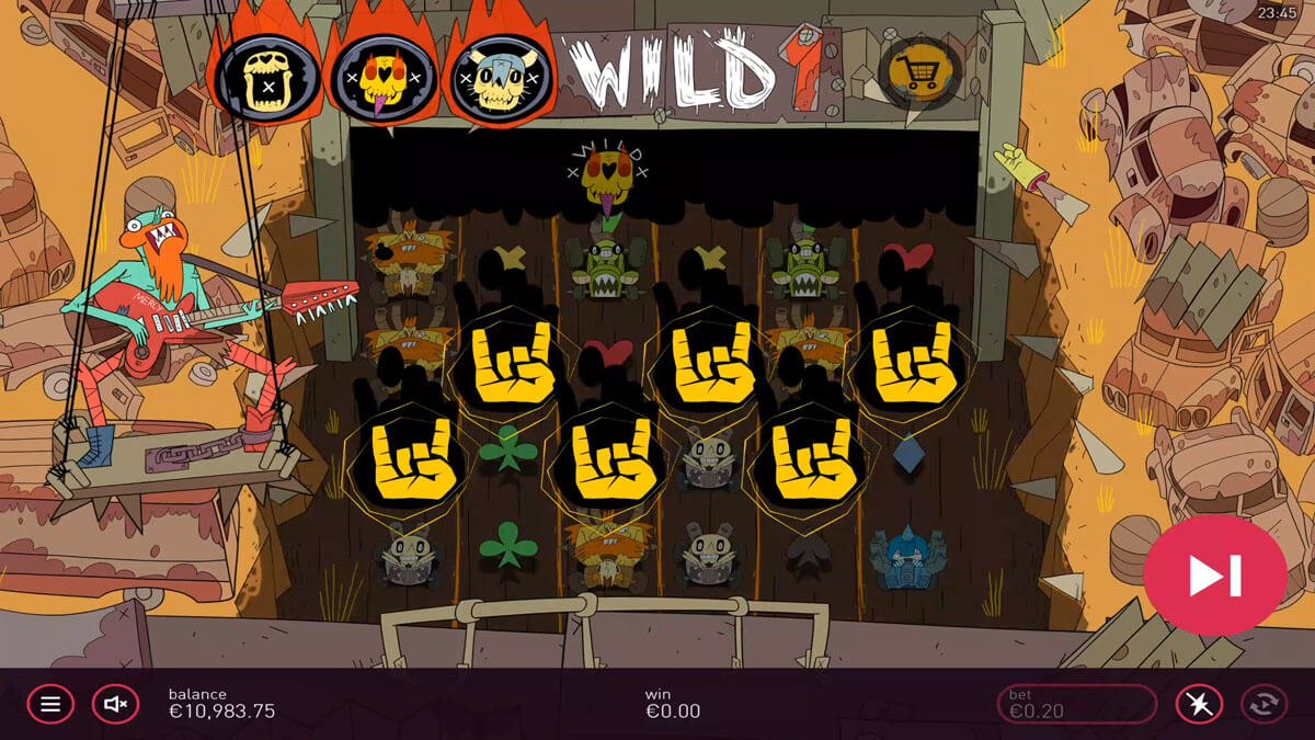 Screenshot of Wild1 with bonus trigger