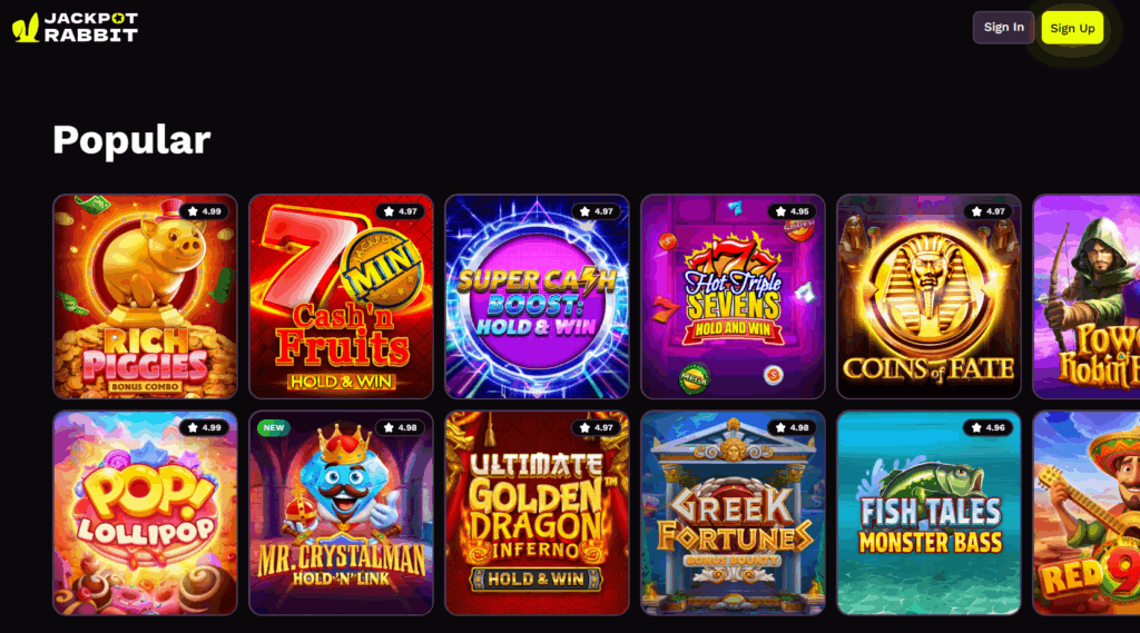 jackpotrabbit games