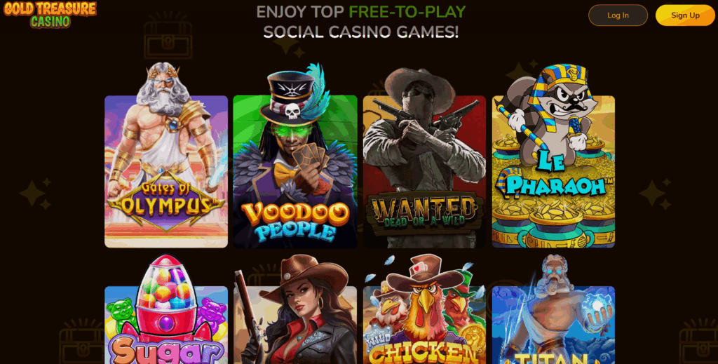 gold treasure casino games