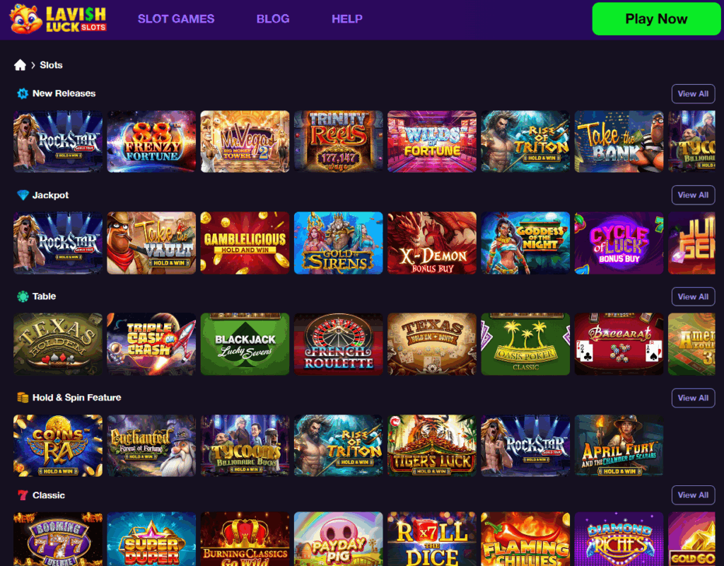lavish luck slots