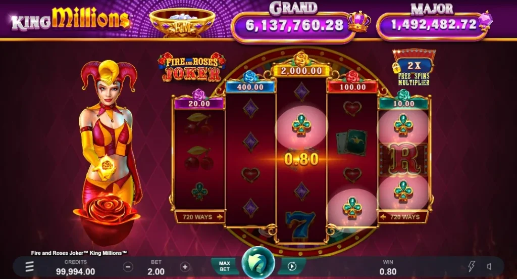fire and roses screenshot