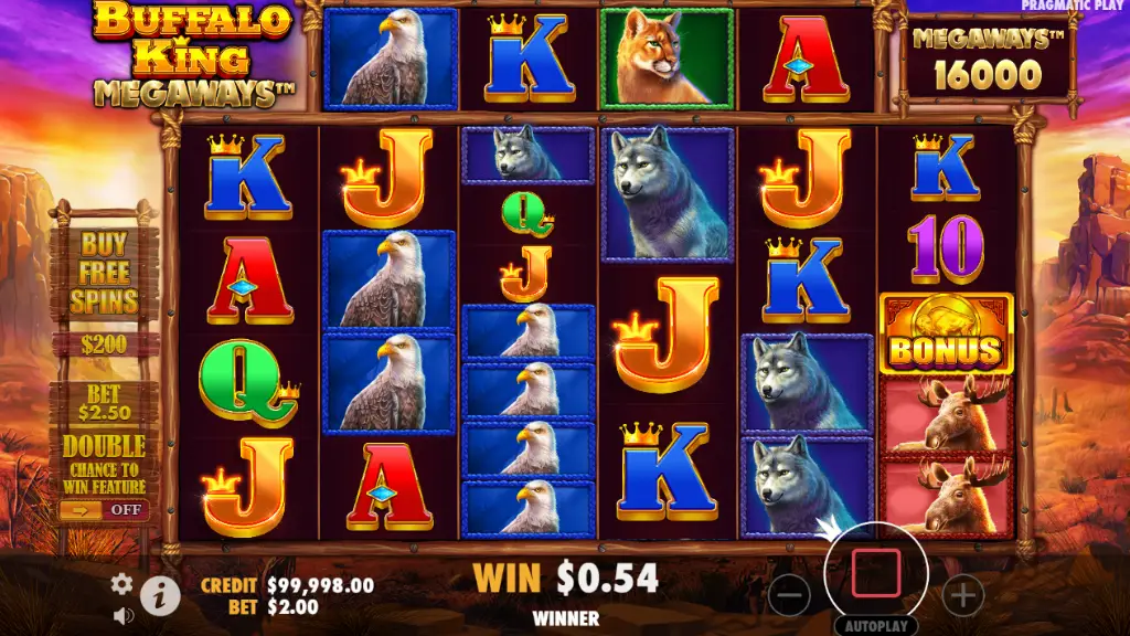 buffalo king megaways screenshot