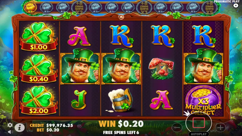 Clover Gold - Slot Game with bonus features.