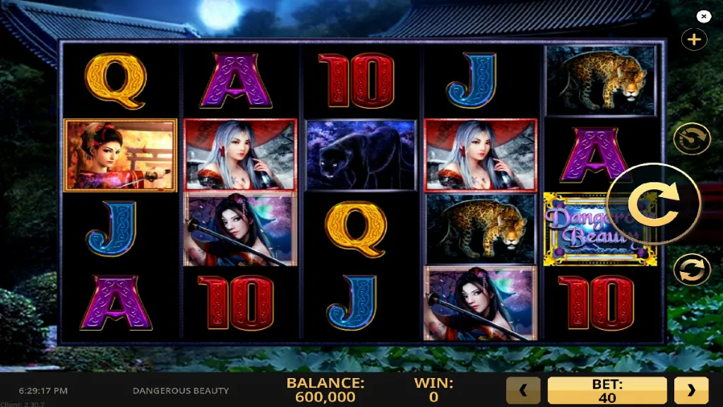 Dangerous Beauty - Slot Game with vibrant symbols