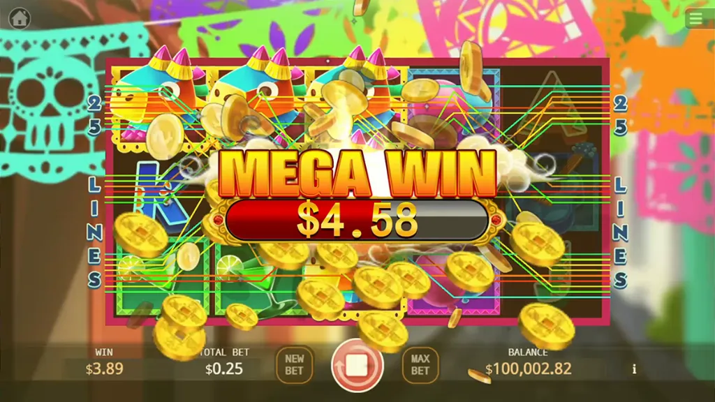 Screenshot of a big win on Pinata
