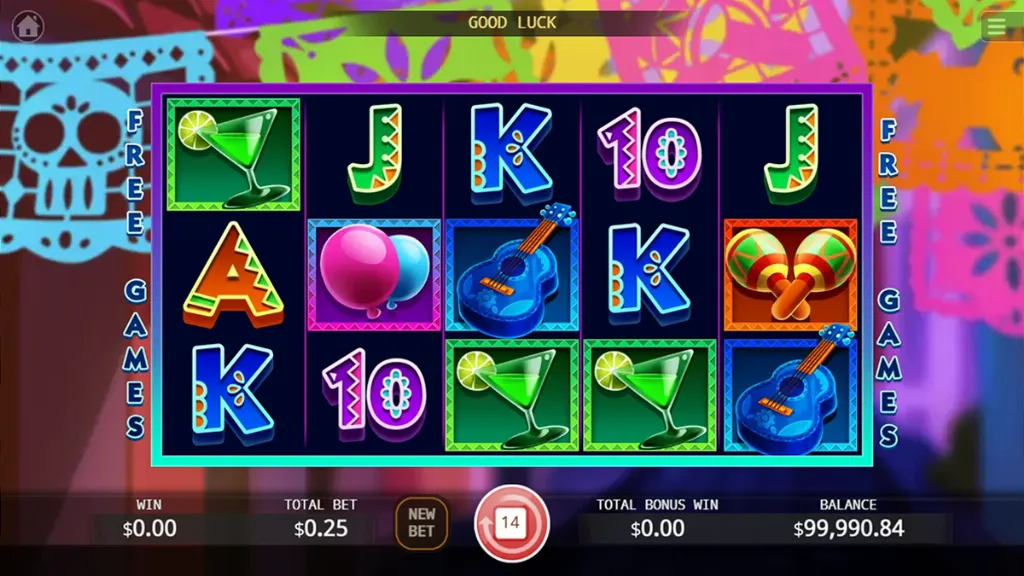 Screenshot of the bonus feature on Pinata slot
