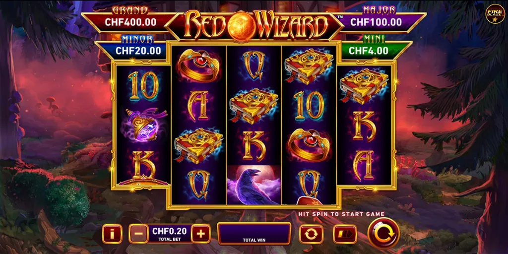 Red Wizard - Slot Game with vibrant symbols