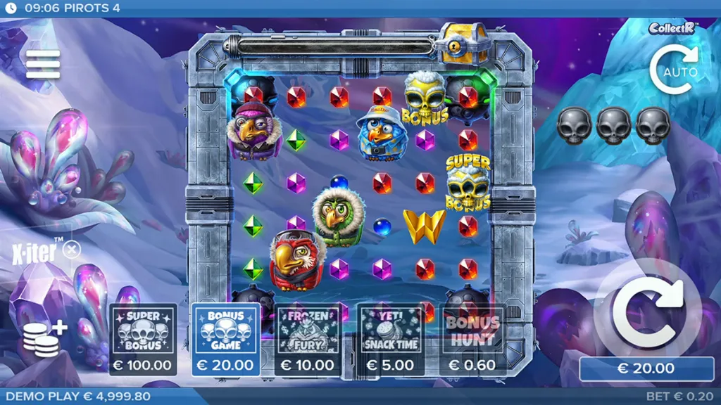 Pirots 4 - Product photo with bonus features.