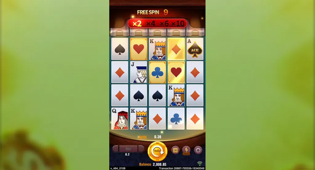 Super Ace - Game Screenshot with Bonus Spins