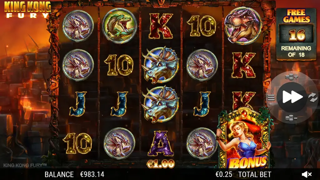 King Kong Fury - Game Screenshot with Bonus Feature