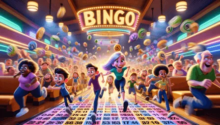 Bingo Dash players running