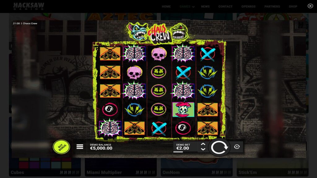 Screenshot of Chaos Crew during normal gameplay