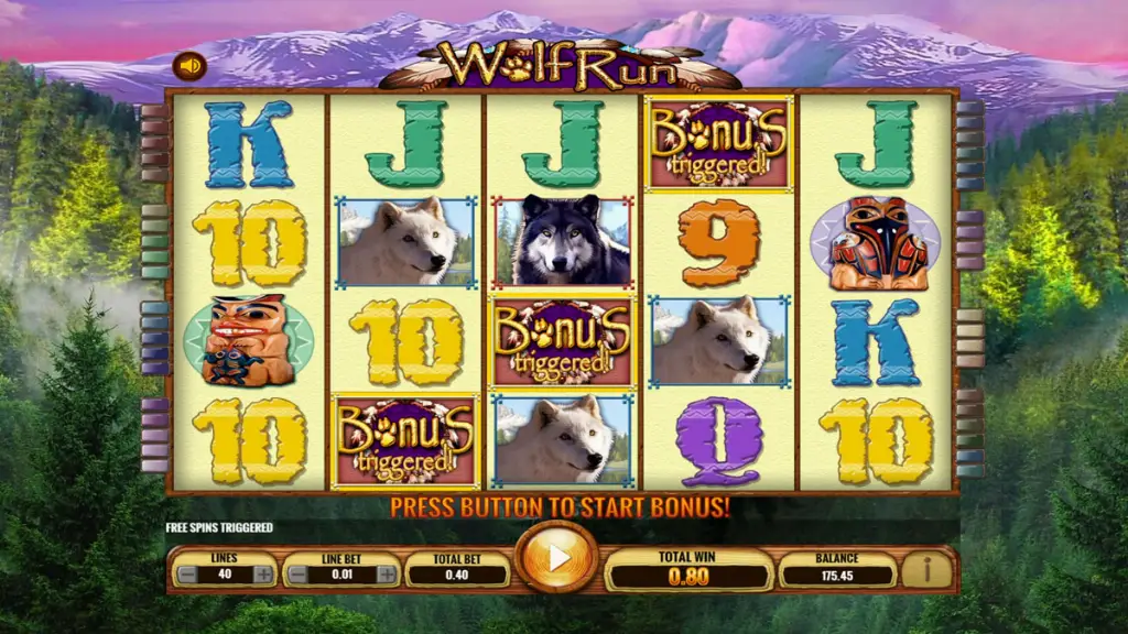 Wolf Run - Slot Game with Bonus Triggered Feature