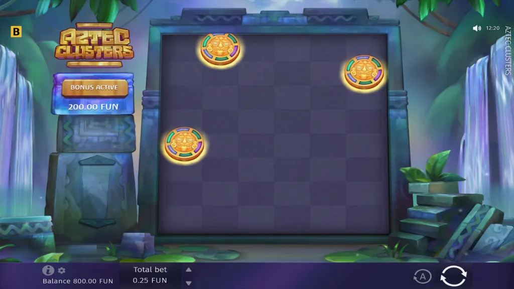Aztec Clusters - Game screenshot with bonus trigger.