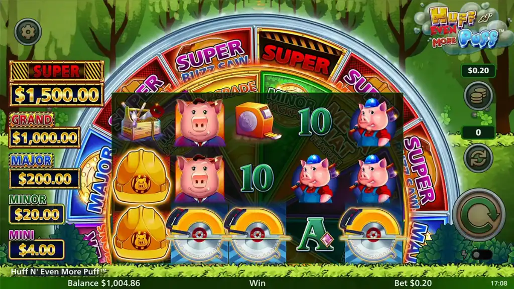 Huff N' Even More Puff - Slot Game with pig characters