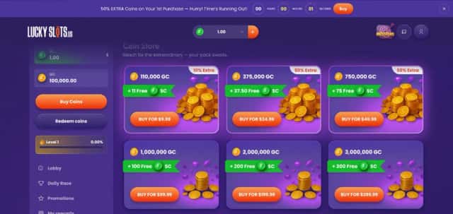 LuckySlots.us No Deposit