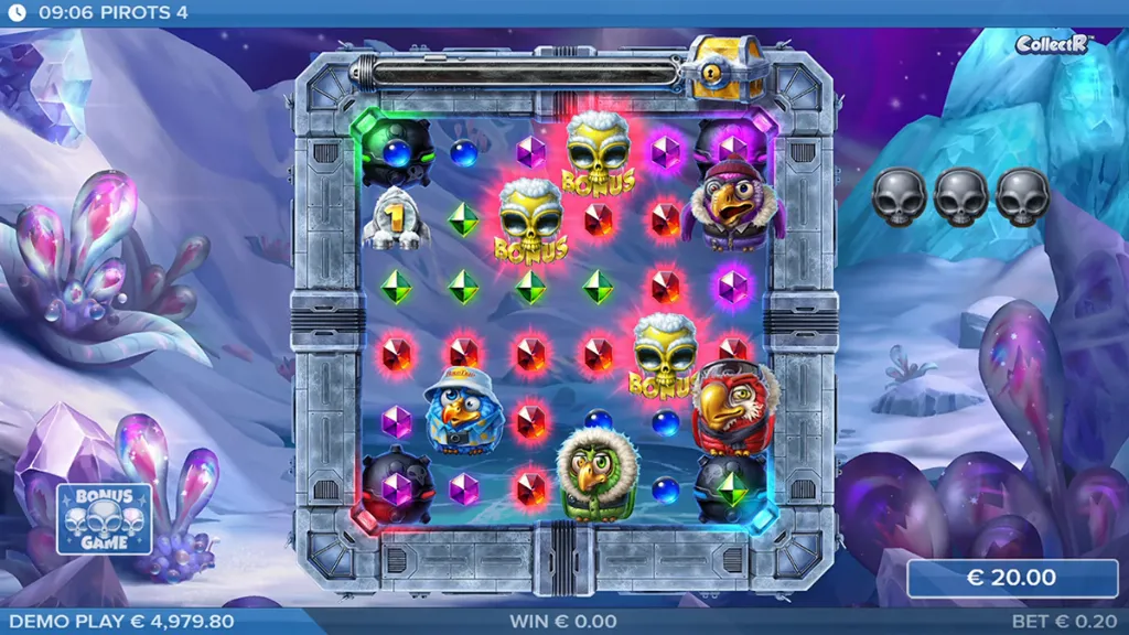 Pirots 4 - Game Screenshot with Bonus Trigger