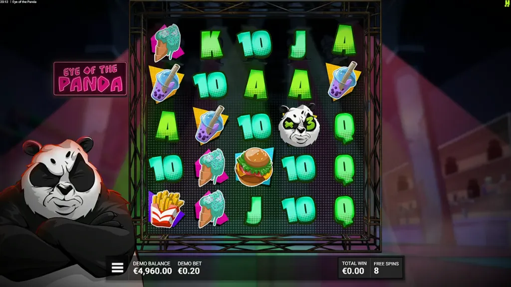 Eye of the Panda - Slot game with panda symbols.