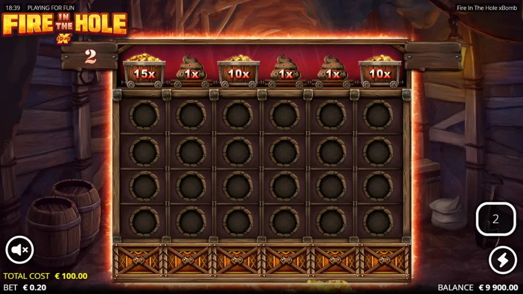 Fire in the Hole - Game Screenshot with Bonus Feature