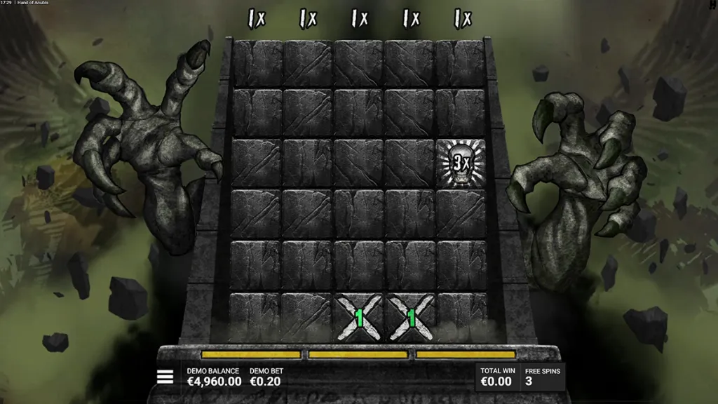 Hand of Anubis - Game Screenshot with Bonus Feature