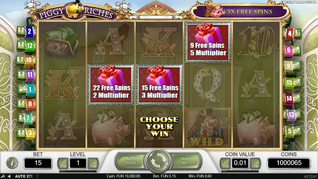 Piggy Riches - Slot Game with Bonus Trigger