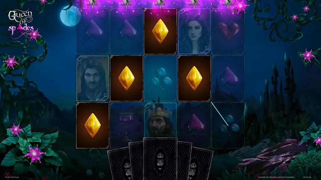 Queen of Spades - Game screenshot with bonus trigger.