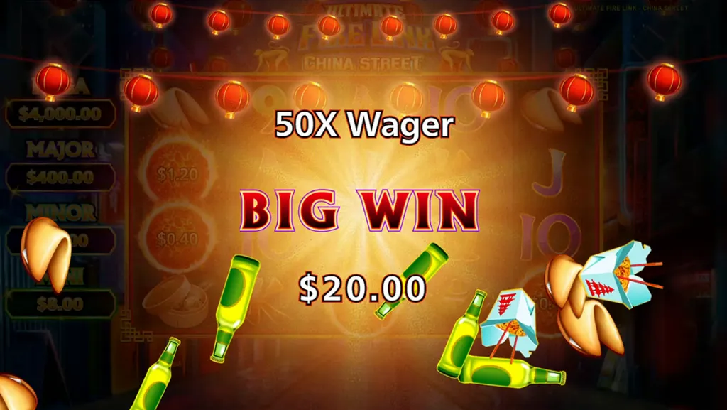 Ultimate Fire Link - Banner with Big Win display