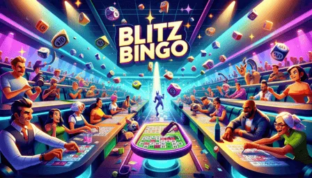 Bingo Blitz in a disco setting