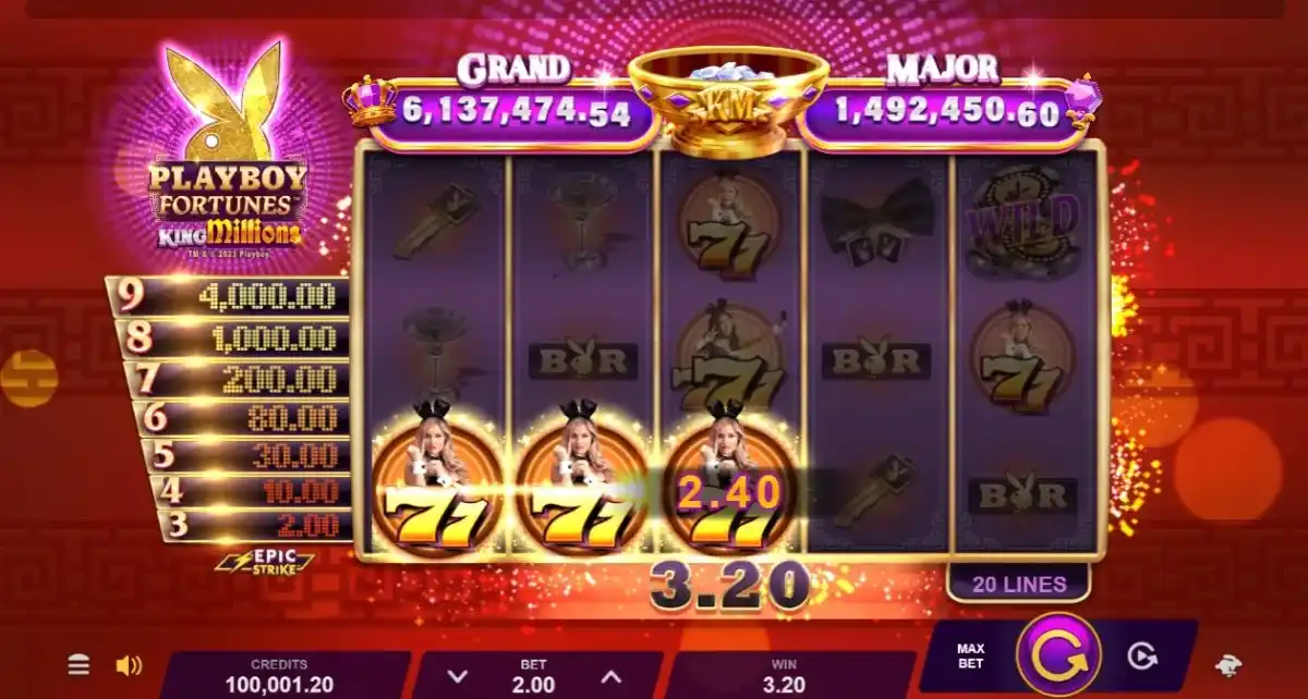 playboy fortunes screenshot