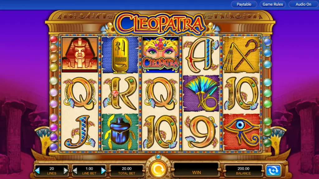 cleopatra slot screenshot
