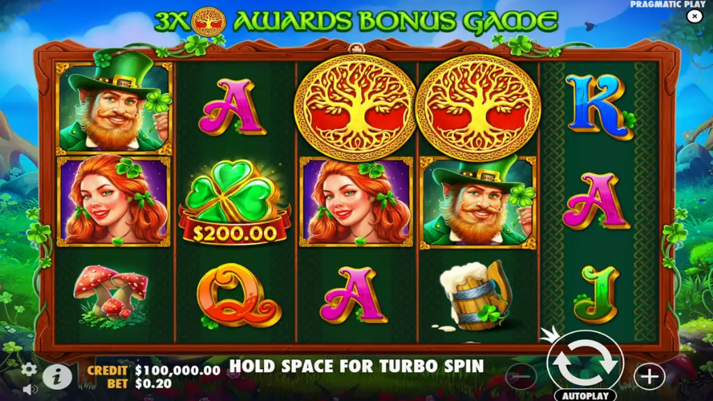 Pragmatic Play - Slot Game with clover symbols