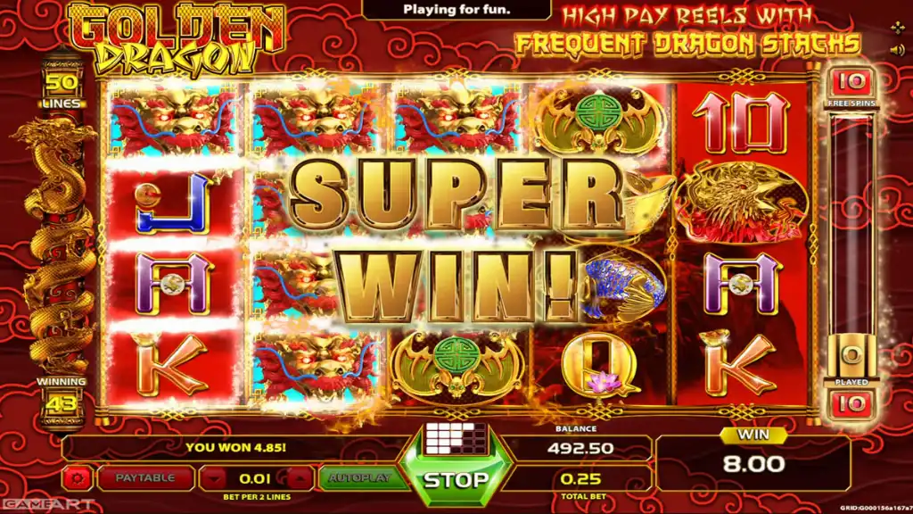 Golden Dragon - Slot Game with Super Win!