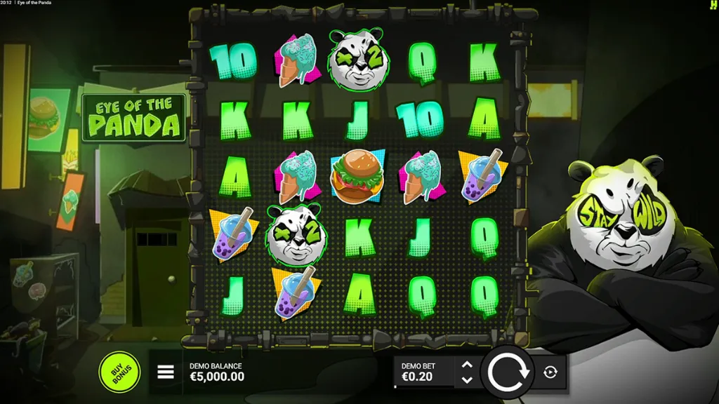 Eye of the Panda - Game screenshot with panda character.