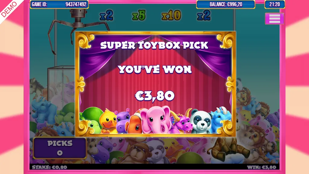 Slingo - Game Banner with Super Toybox Pick