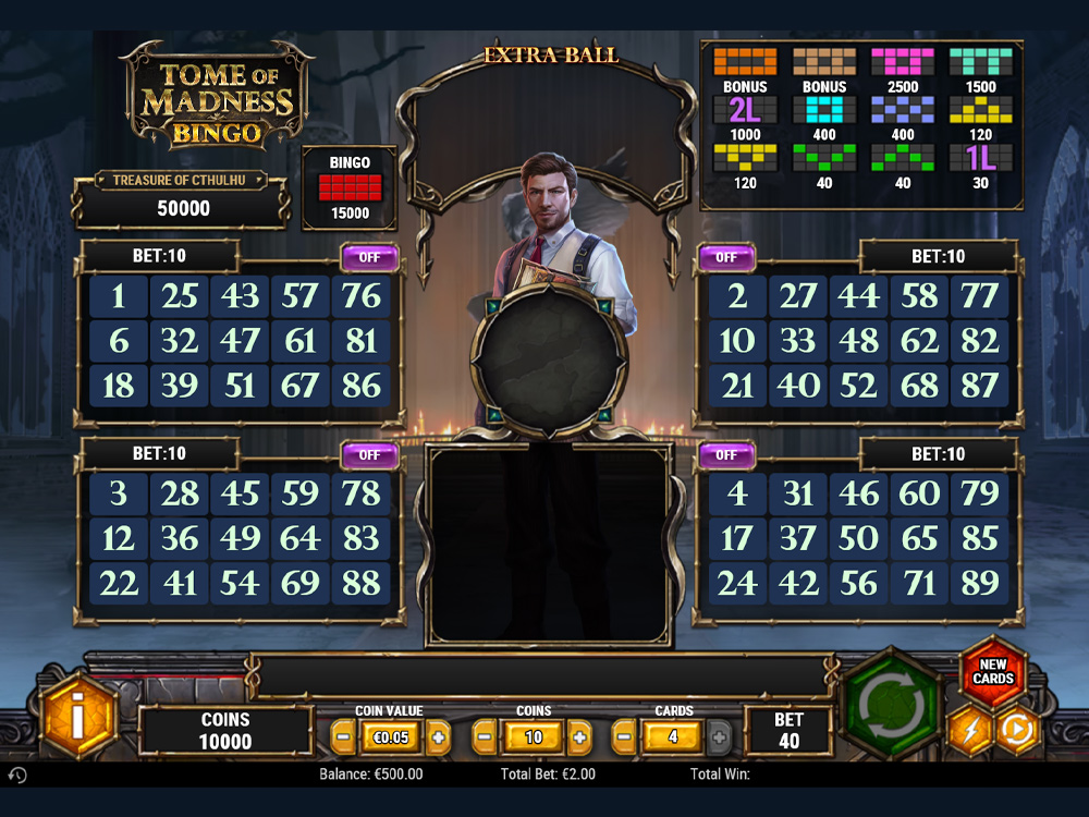 Tome Of Madness Bingo