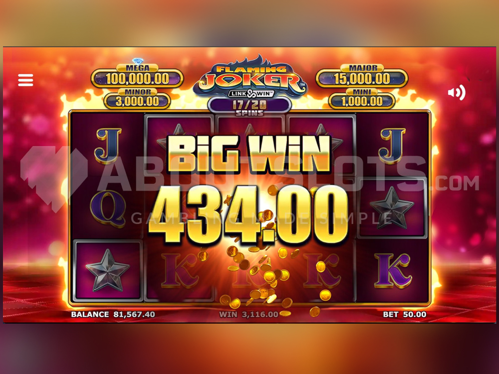 Flaming Joker Link and Win