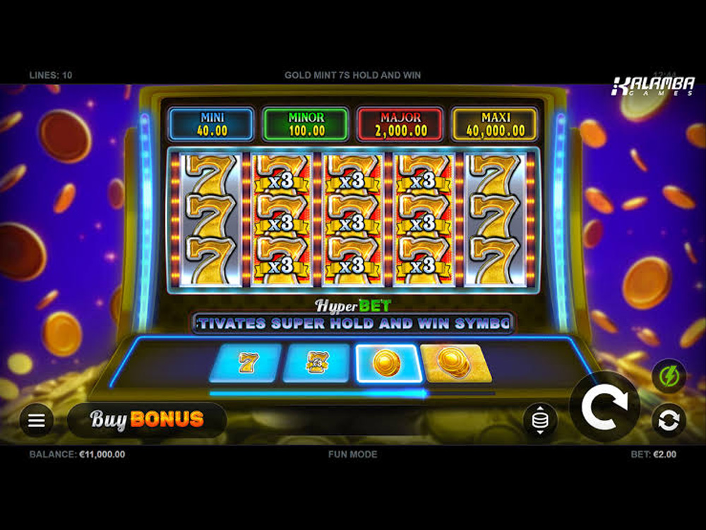 Gold Mint 7s Hold and Win