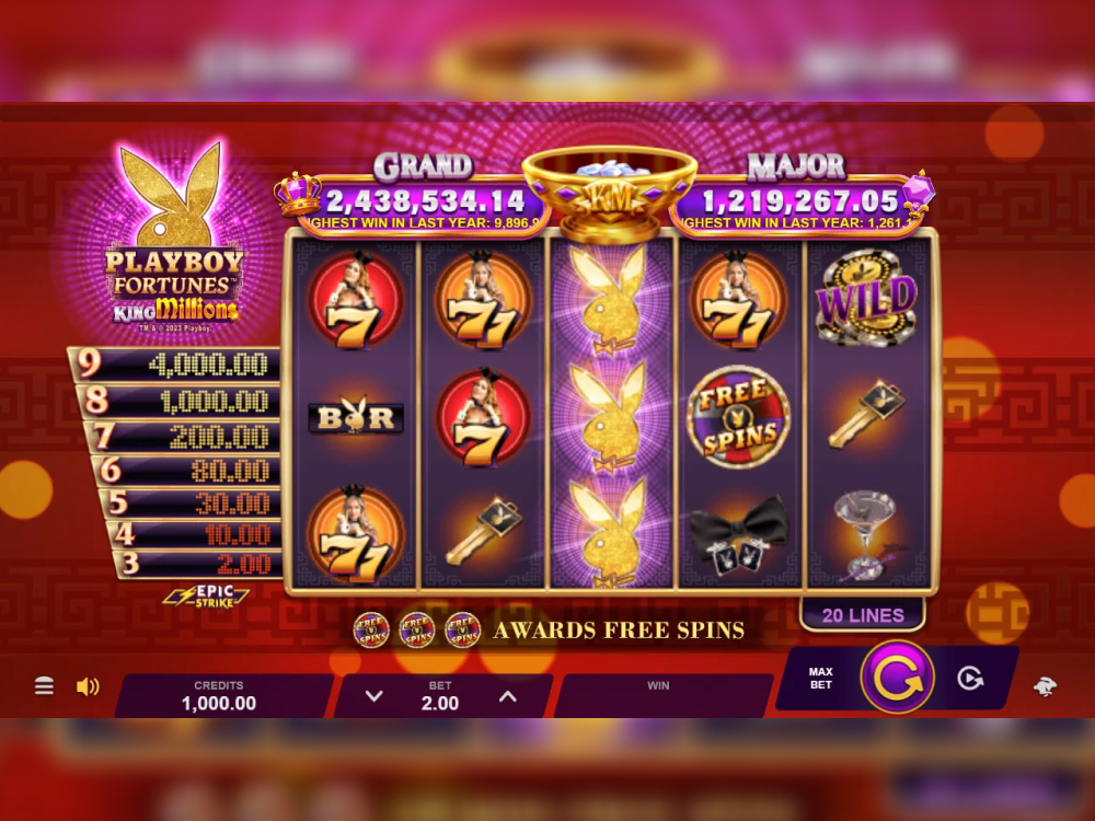 Playboy Fortunes King Millions
