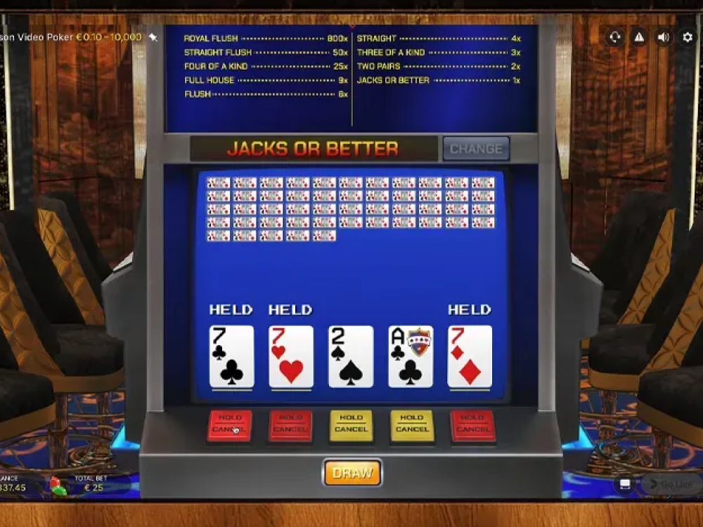 First Person Video Poker