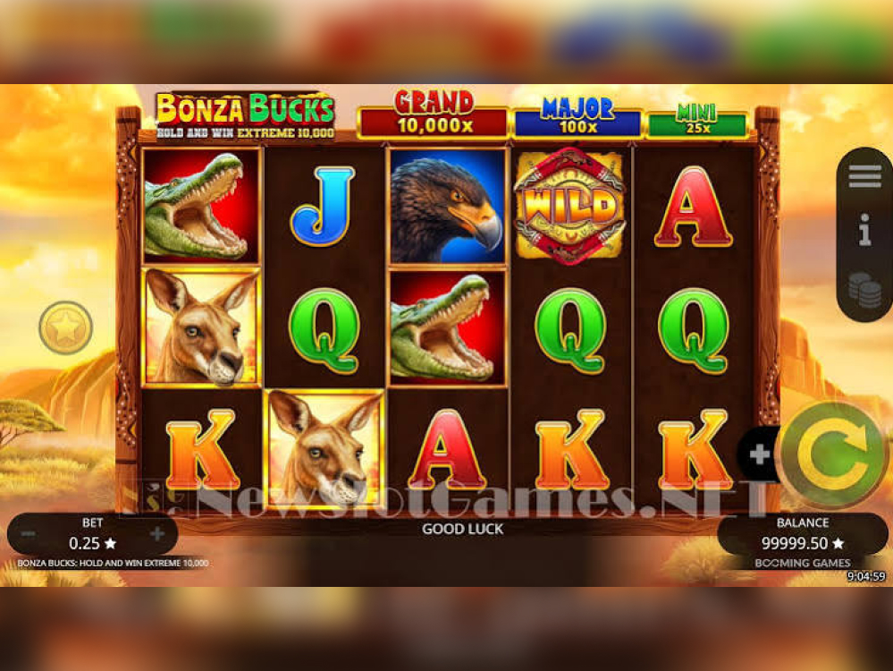 Bonza Bucks Hold and Win Extreme 10,000