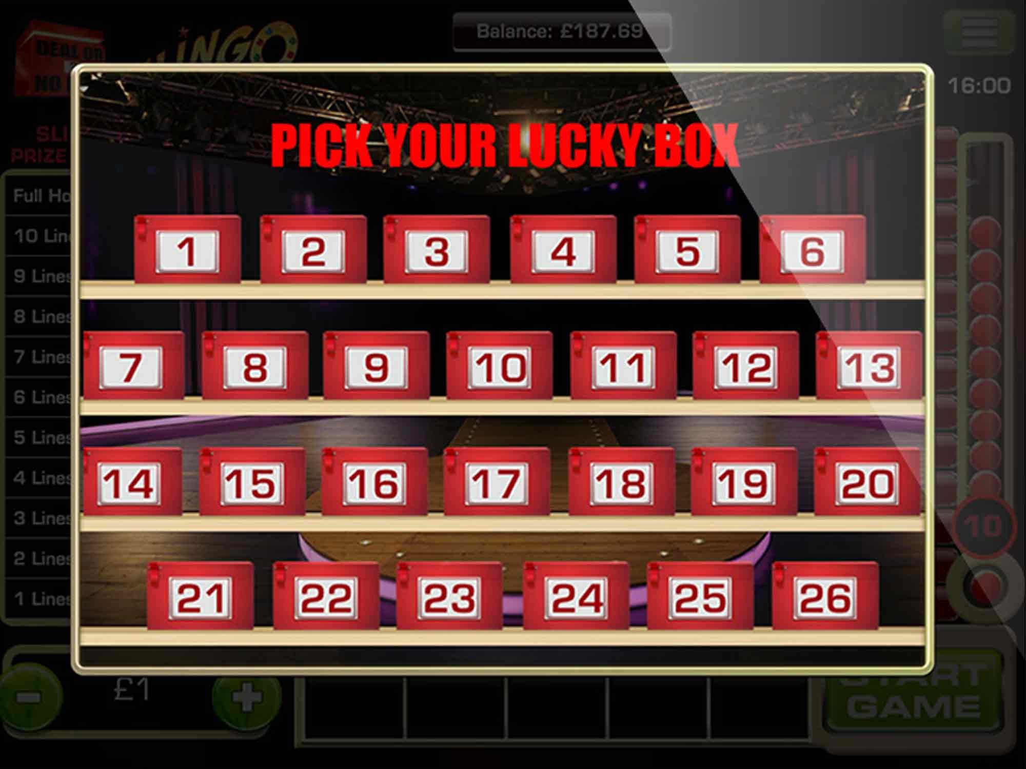 Slingo Deal Or No Deal