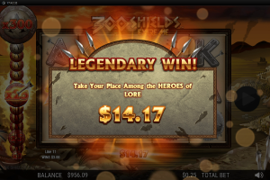 300 Shields Extreme Legendary Win screen
