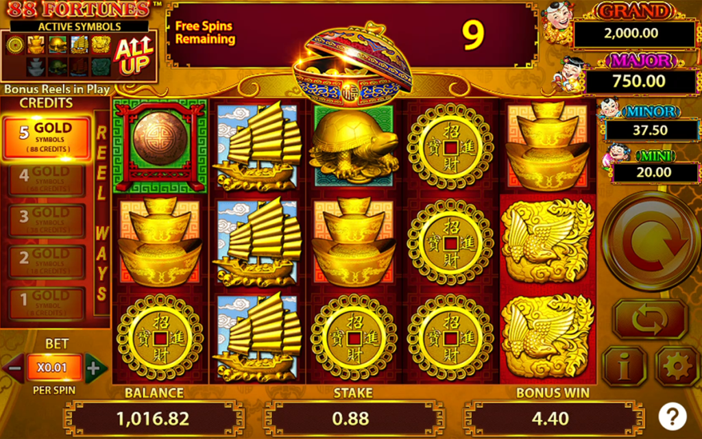 Fortune Slot Machine 88 Fortunes Slot Online | Play for Free