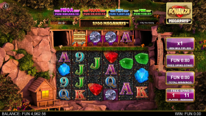 Bonanza Megapays free spins round featuring the active multiplier and bonus game interface.