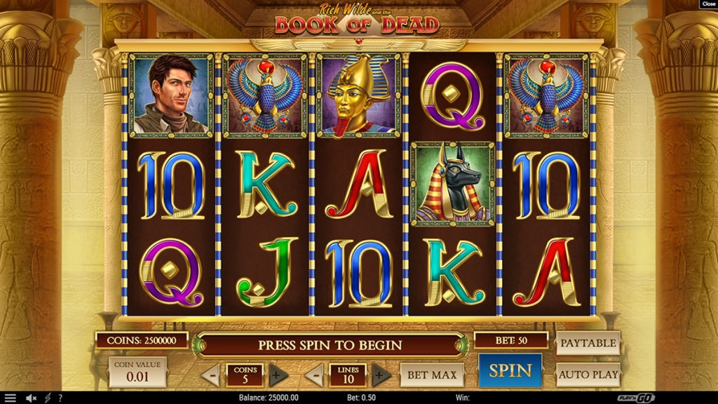 Book of Dead slot game