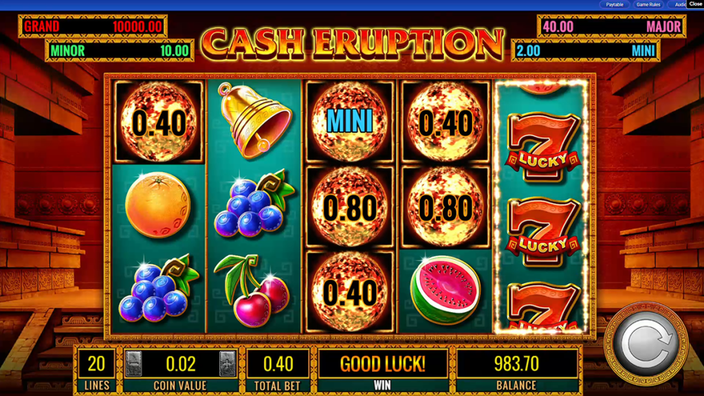 Cash Eruption slot game