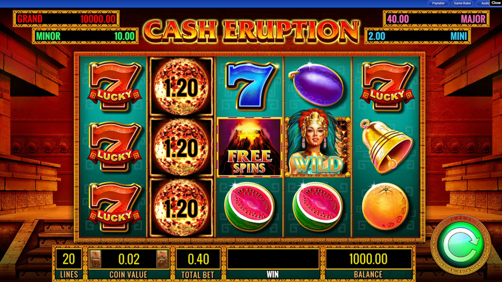 Cash Eruption slot game