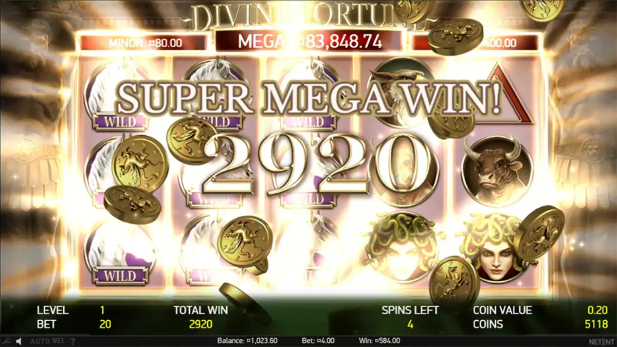 divine fortune big win